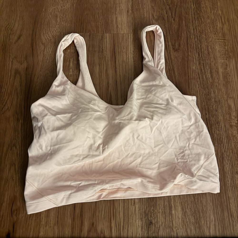 Lululemon Align Tank Top Blush Quartz Size 10 Built-In Bra Yoga Athleisure🌸